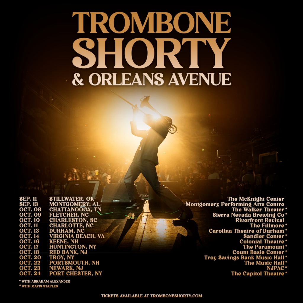 Trombone Shorty And Orleans Avenue 2026–2027 live concert poster